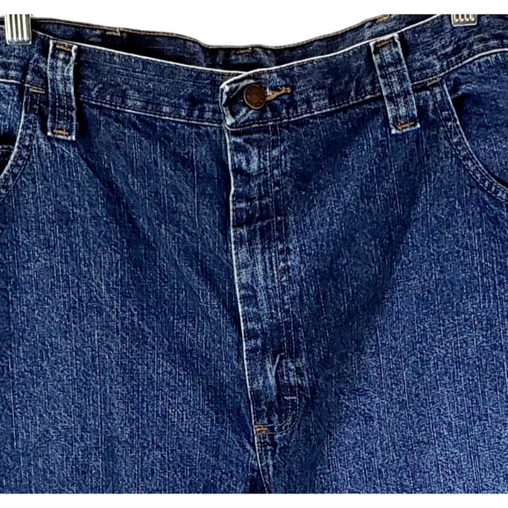Wrangler Carpenter Mens Shorts Size 42 Regular Inseam 10‎ Blue Denim 100% Cotton - Picture 2 of 7
